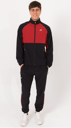 Conjunto Deportivo Hombre Campera Pantalon I Run Microfibra 