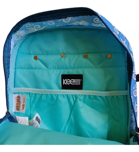 Set 3en1 Naruto Mochila Lonchera Y Lapicera Yadatex Keepack Verde Liso