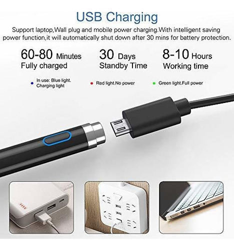 Stylus Pen Compatible Tablet/smartphones Android Ios Negro