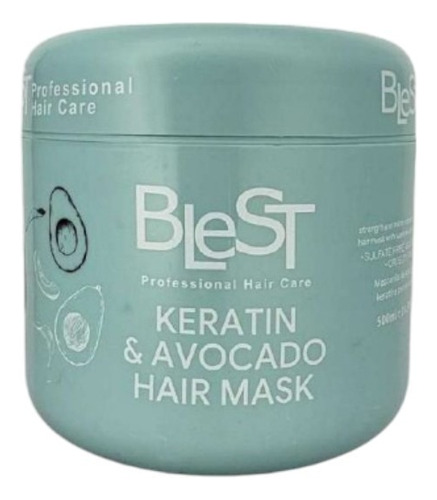 Mascarilla Capilar Blest Keratina Y Aguacate Hidratación