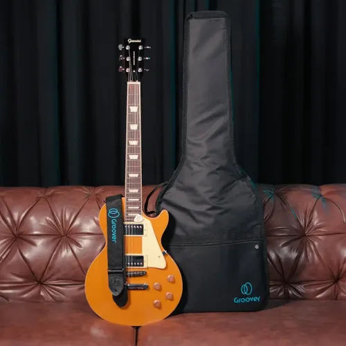 Kit Guitarra Giannini Les Paul Standard Gae09 Gold Top Sonic Delu...