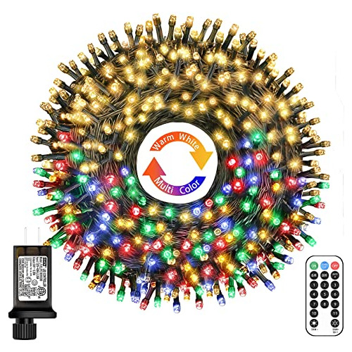 Luces De Navidad De 200 Pies, 600 Led, Cambio De Color,...