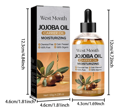 O Aceite De Jojoba Para Cabello Frío Sin Hexano, Aceite Para