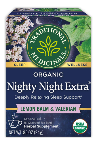 Traditional Medicinals - Té Orgánico Nighty Night De Vale.