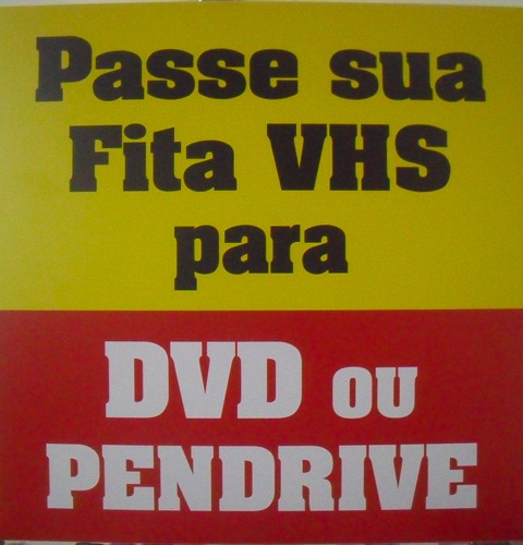 Imagem 1 de 8 de Vhs Para Pen Drive - Dvd