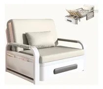 Comprar Sofá Cama Individual Plegable Y Con Almacenaje, Sofá, Cama, Sofá Plegable, Cama Plegable Beige