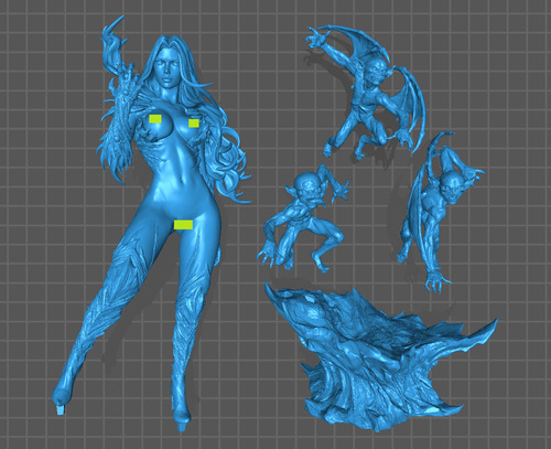 Witchblade Sara Pezzini +nsfw Ca3d Archivo Para Impresión 3d (Usado)