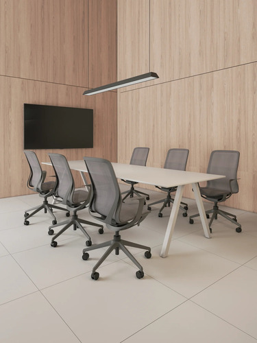 Silla De Oficina Ejecutiva De Malla Piramidal Net 503 Gris Malla