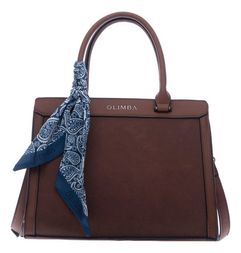 Bolsa Satchel Olimba Para Mujer Con Pañoleta Modelo 2116-1
