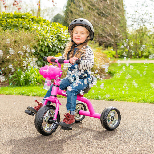 Bicicleta 3 Ruedas Niños Con Máquina Burbujas, Desde 3 Años. Color