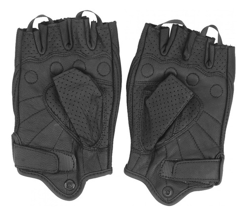 Mitad Dedos - Guantes For Motocicleta (piel,