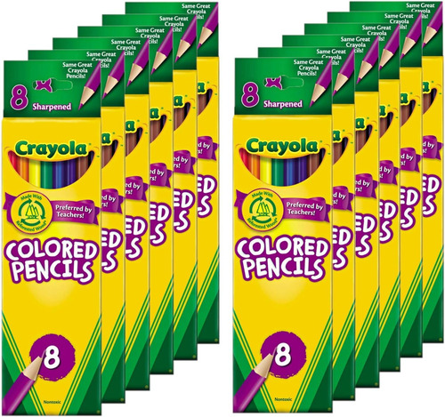 Lápices De Colores No Tóxicos Crayola, Paquete De 8 (paquete