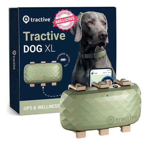 Rastreador Gps Tractive Xl Para Perros De Más De 23 Kg Con C