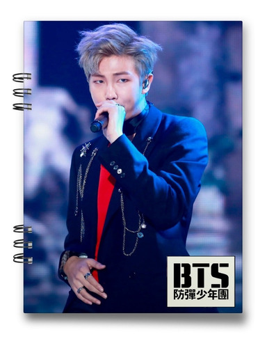 Imagen 4 de 4 de Bts Cuaderno Rap Monster 15x20 Cms Mediacarta 100 Hojas
