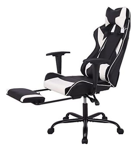 Officlever Silla Ergonmica De Piel De Oficina Ajustable Y Gi