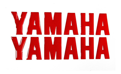  Adesivo Emblema Yamaha Xj6 Bengala Vermelho Resinado Refletivo  Xj6bg01