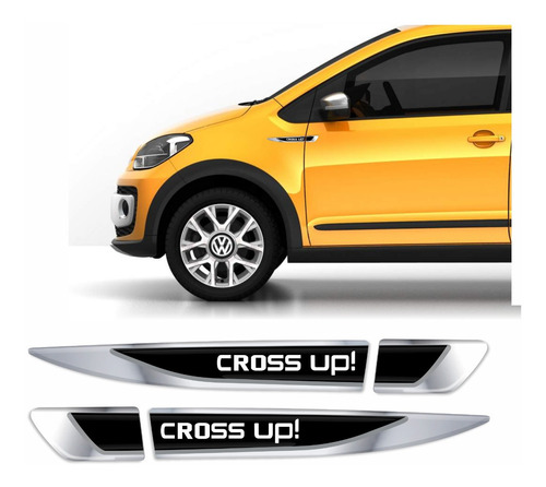 Adesivo Volkswagen Up Up! Cross Resinado Cromado Res58 Fgc