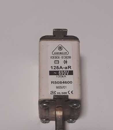 R5084600 Fusible De Cuchilla 125a -ar 690v Jean Muller (Usado)