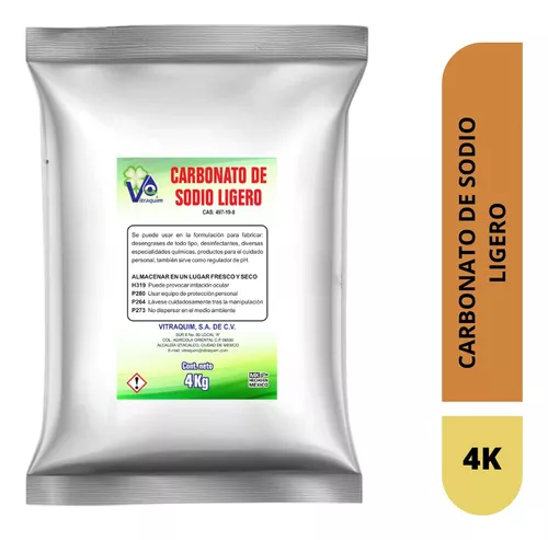 Carbonato De Sodio Ligero 4 Kilos Vitraquim Materia