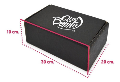 100mailbox 20x30x10 Caja De Envio Carton Negro Personalizada