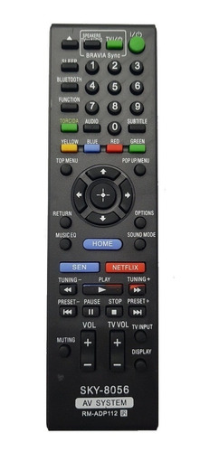 Controle Home Theater Sony Rm-adp112 Hbd-e2100 E6100 Bdv-e19