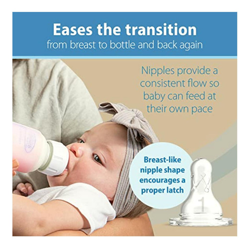 Dr. Brown's Options+ Narrow Bottle, Glass Baby Bottle With