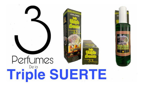 Pefume Esotérico Triple Suerte Colonia Suerte/dinero/abundan