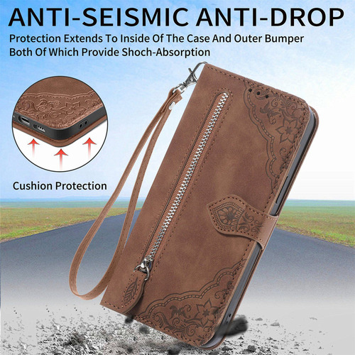 Funda De Piel Etfast Wallet For Teléfono Para Sharp Sense 7