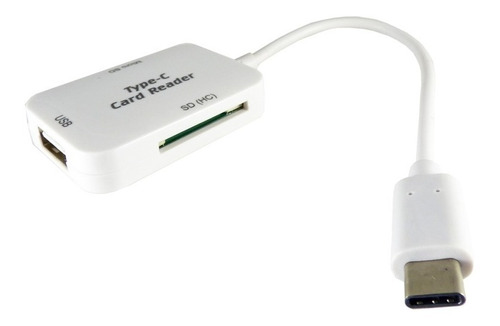 Cable Usb Tipo C Otg Usb 2.0 Lector Memoria Sd Y Micro-sd 