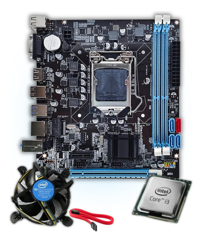 Kit Processador I3 4160 + Placa Mãe + Cooler