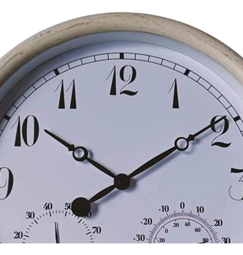 Reloj De Pared De 15 Con Termómetro