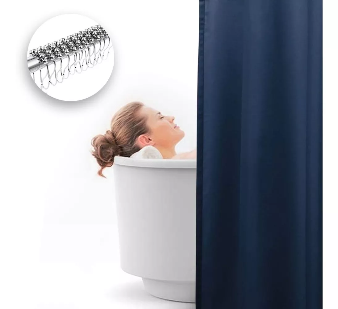 Primera imagen para búsqueda de cortinas para baño lavable