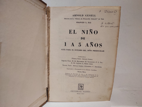 Psicologia Evolutiva El Niño De 1 A 5 Años - Arnold Gesell