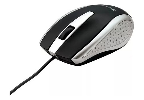 Mouse Verbatim Corded Optico Silver Color Negro