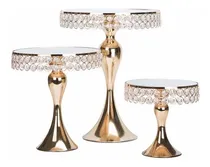 Comprar Set 3 Alzadores Metalicos Para Tortas Bases De Pasteles\u002F3037
