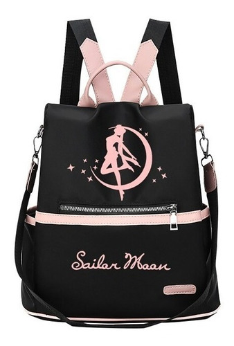 Mochila Sailor Moon Bolso  Negro