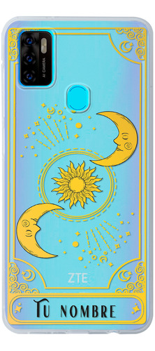 Funda Para Zte Carta Tarot Astros Sol Luna Tu Nombre