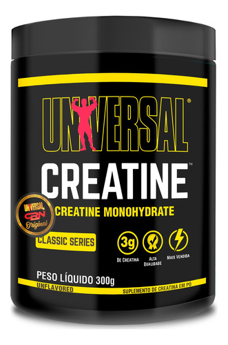 Suplemento en polvo Universal  Classic Series Creatine creatina monohidratada en pote de 300g