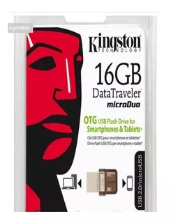 Memoria Usb Microduo Kingston 16gb Otg Smartphone Tablet