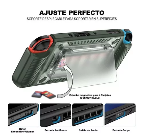 Funda Protector Carcasa Nintendo Switch Oled Azul