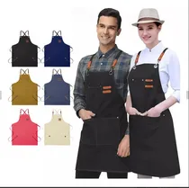 Comprar 2pc Mandil Delantal Cocina Chef Delantal Multiusos Ajustable