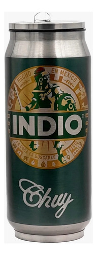 Termo Estilo Lata De Cerveza Chela Acero Inox Varios Diseños