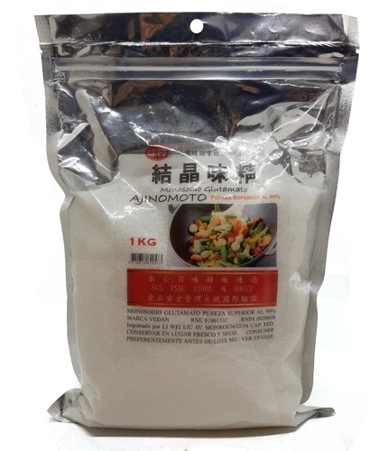 Ajinomoto Vedan - 99 % Natural -  1 Kg . Origen Vietnam.