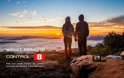 Cooau 4k 20mp Cámara De Acción Wifi Micrófono Control Remoto