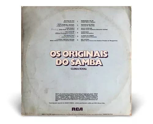 LP Os Originais do Samba - Clima Total