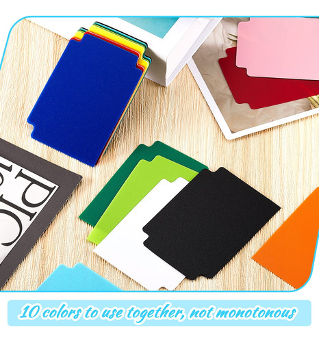 250 Divisores De Cartas Multicolores, Separadores De Tarjeta