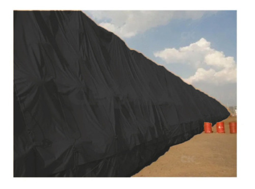 Lona 9x4m Pvc Ck400 Micras Preto Cobertura Caminhão