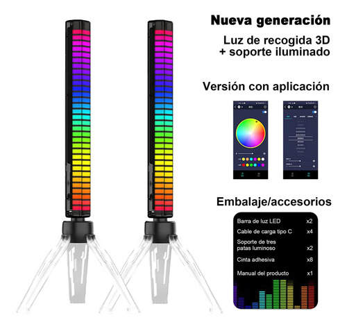 Kit 2 Barra Led Inteligente Wifi Rgb Pc/tv Alexa Google Game