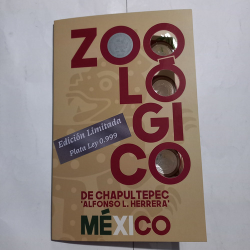 Medallas Conmemorativas Del Zoológico De Chapultepec Plata 