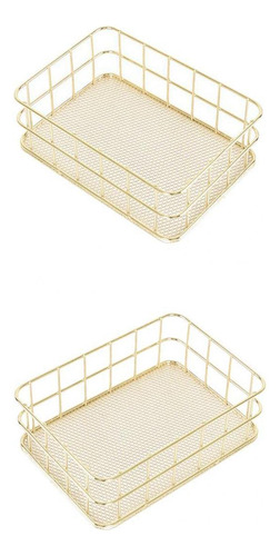 Paquete De 2 Bandejas De Malla Para Cosméticos, Joyería